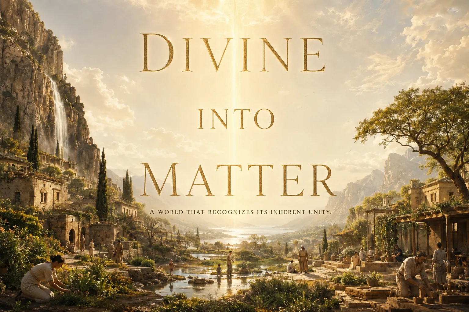 Divine into Matter: a world that recognizes its inherent unity, expressed through a living village